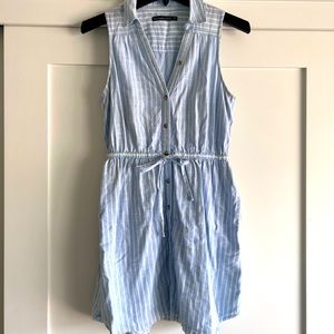A&F striped shirt dress